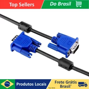 Cabo VGA 1.5 Metro para Monitor e Projetor