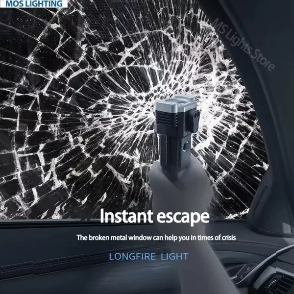 Lanterna Tática Pro Titanium Ultra Potência Corpo Reforçado Resistente Água Zoom Ajustável Cor da Luz Branco Alta Durabilidade - Imagem 4