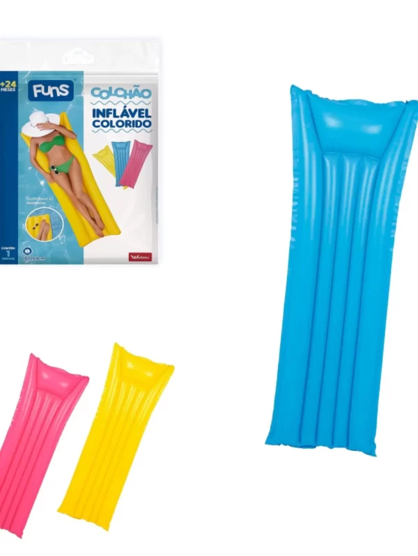 Colchão de ar Inflável para Piscina Bóia Lazer e Diversão 183x69cm Verão - Imagem 5