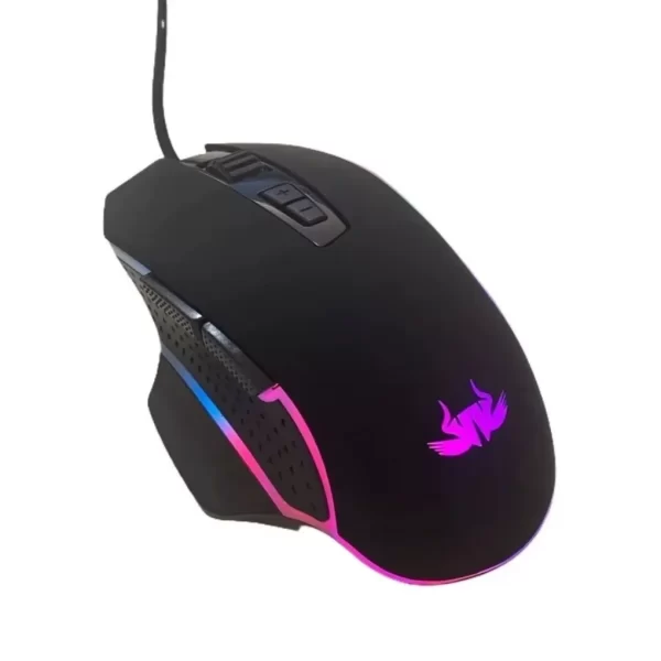 Mouse Gamer Com Fio Led RGB com Botões Laterais 4800DPI Para Jogar Gamming Rato Mouse Ergonômico PC Computador Gamer - Imagem 3