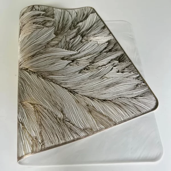 Conjunto 4 Peças Jogo Americano Tecido Impermeavel Poliester Antiderrapante Jantar Mesa De Cozinha - Imagem 4