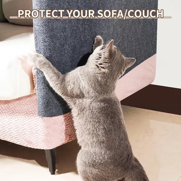 Arranhador Adesivo estilo Tapete De Proteção Para Sofá Anti-Riscos de Gato 1,00 x 30 cm - Imagem 5