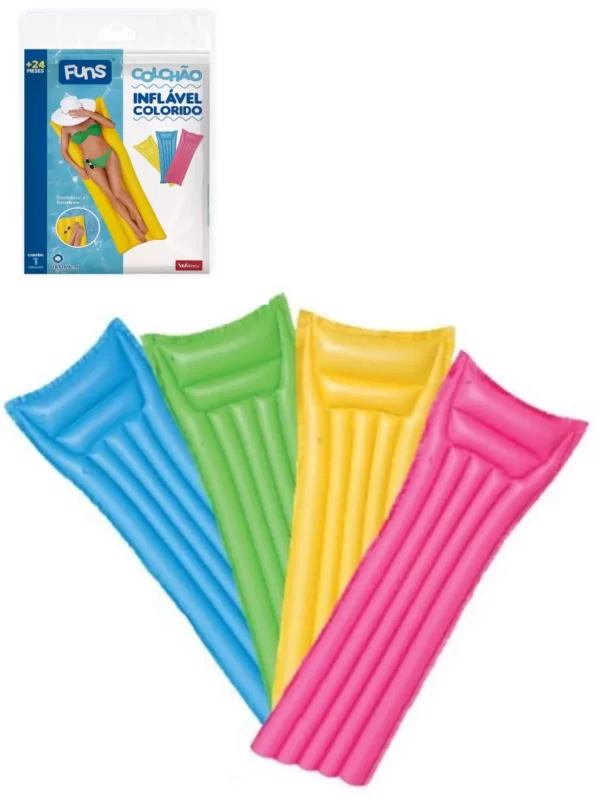 Colchão de ar Inflável para Piscina Bóia Lazer e Diversão 183x69cm Verão - Imagem 2