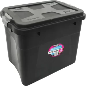 Caixa Organizadora Multiuso Preta com Travas