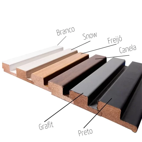 Cabeceira modulada para cama ripada em MDF de 90 cm alt por 87 cm larg fácil instalação