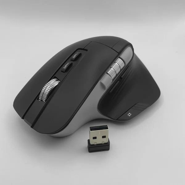 Mouse Sem Fio Wireless Bluetooth Recarregável Usb Com Led Rgb 8 Botões Pc D-m9 - Imagem 5