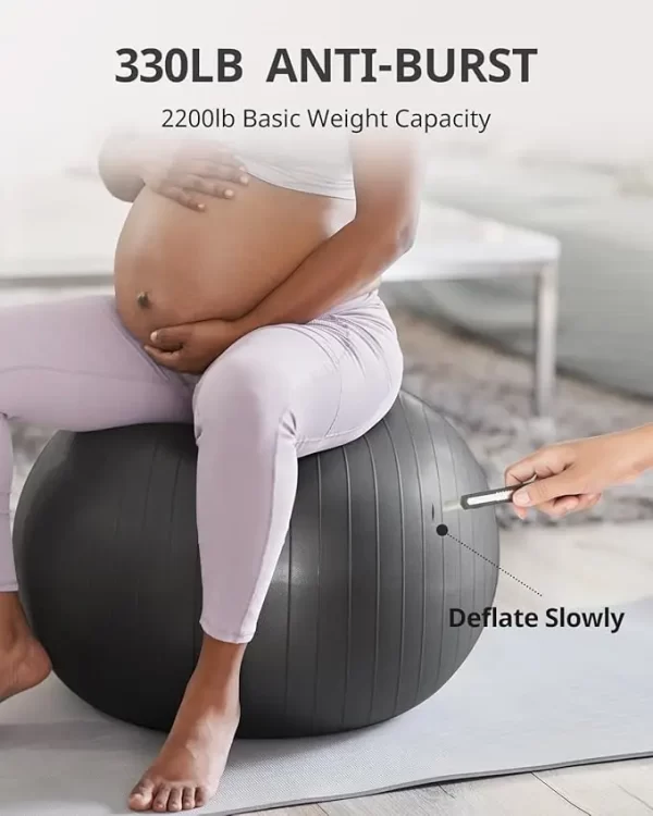 Yoga Ball Exercise Ball 3 Sizes Gym Ball - Imagem 3