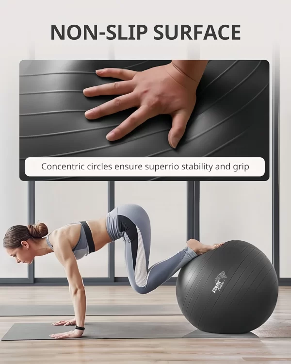Yoga Ball Exercise Ball 3 Sizes Gym Ball - Imagem 5