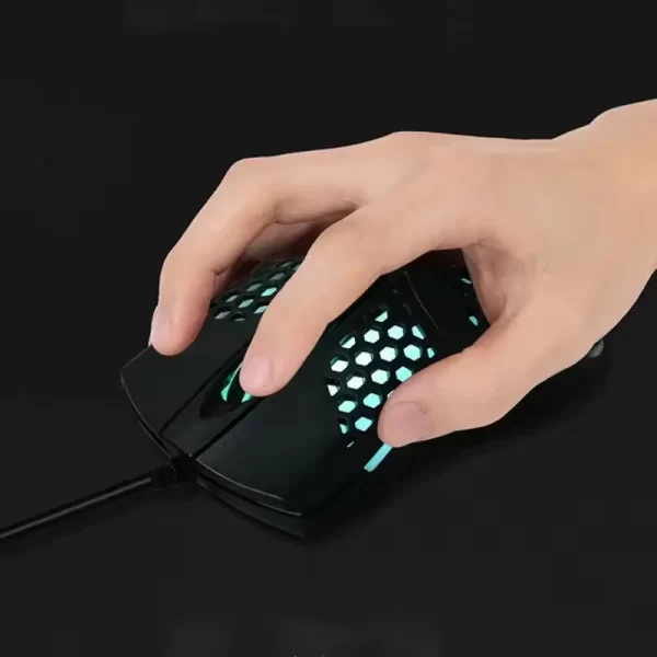 Mouse USB RGB Para Computador e Notebook Design Moderno LED Colorido Compatível Versátil e Preciso - Imagem 2