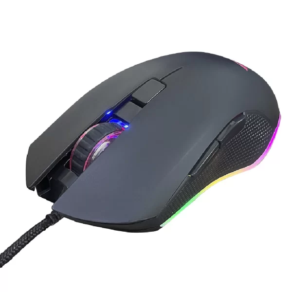 Mouse Gamer Óptico Led Rgb 3200 Dpi Com Fio Usb Preto S180