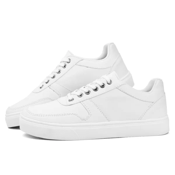 Tenis Sapatenis Masculino Moda Casual King Branco Sola Alta Confortável Luxo Trabalho Enfermeiro Barato - Imagem 2