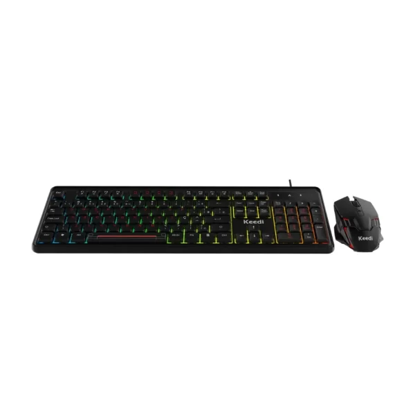 Kit Teclado Mouse Gamer KEEDI-TEC813 Membrana LED USB - Imagem 3