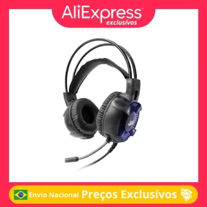 Fone de Ouvido Gamer Headset Multiplataforma com Microfone
