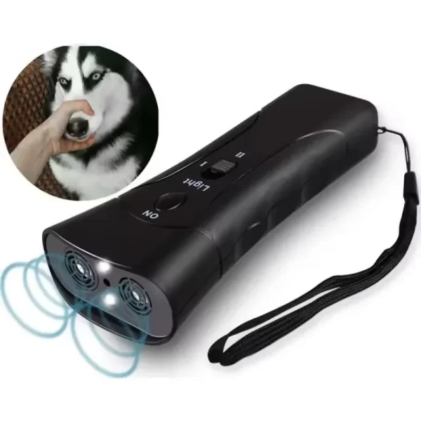 Ultrasonic Pet Dog Repeller Anti Barking Stop Bark Training Device Dog Training Repelentes Portátil Remoto De Bateria Treinado - Imagem 5