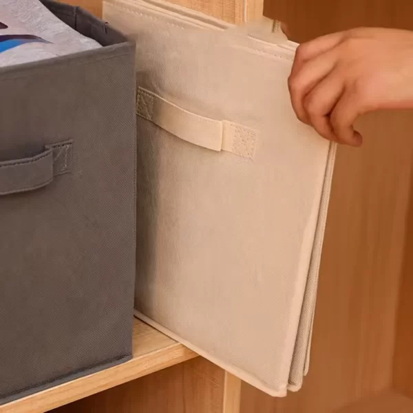 Caixa De Armazenamento De Tecido Gaveta Do Guarda-Roupa 1 unidade Organização Para Armário Roupas Casa Quarto Organizado - Imagem 4