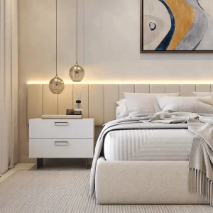 Kit 10 Cabeceiras de Cama Box King Estofada Modulada 45x20cm