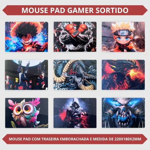 Kit Gamer Teclado Semi-mecânico + Mouse Gamer RGB Dpi + Mouse Pad Computador Notebook e Vídeogame - Imagem 6