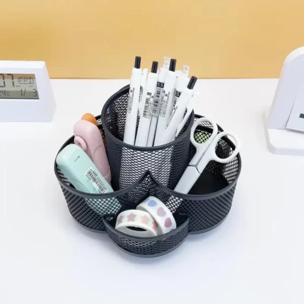 Estojo de lápis rotativo para Office Home School e alunos, organize sua mesa, estojo perfeito, 360° Grande Capacidade Pen Bag - Imagem 4