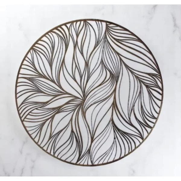 Conjunto 4 Peças Jogo Americano Tecido Impermeavel Poliester Antiderrapante Jantar Mesa De Cozinha Elegante - Imagem 4
