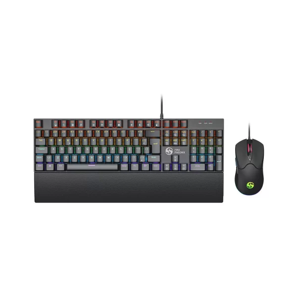 Kit Teclado E Mouse Mecânico Dpi 7200 Abnt2 Gamer Luz Led Rgb Switch Red Usb Mouse Pad Para Computador Pc Bk-06 - Imagem 4