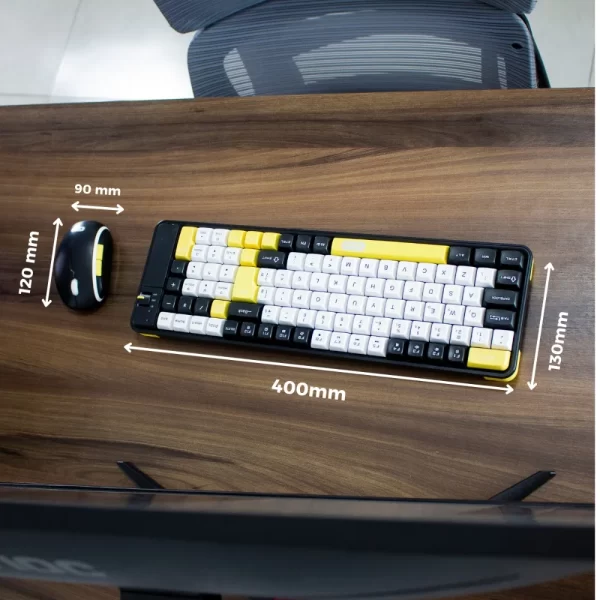 Combo Teclado Mouse Sem Fio Bluetooth Wireless Recarregável - Imagem 6