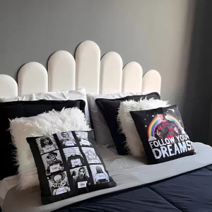 Cabeceira Adesiva Decorativa Nuvem para Cama de Solteiro e Casal