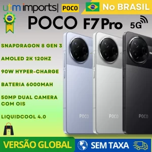Xiaomi Poco F7 PRO 5G, Versão Global, 512gb, ROM Global, 256gb