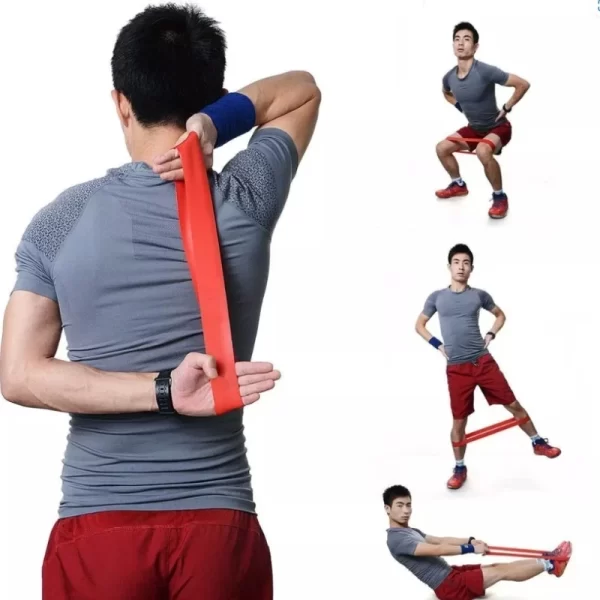 Kit 5 Faixas elásticas Thera Mini Band Fisioterapia Multifuncional Crossfit - Imagem 4