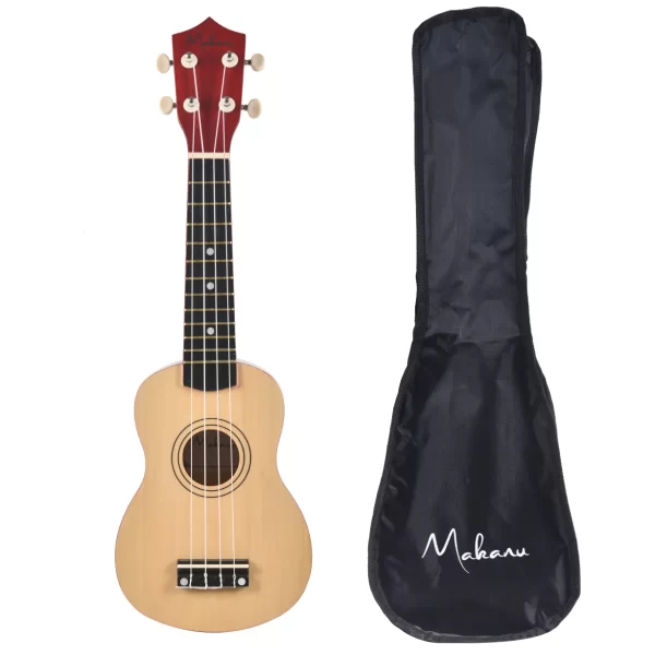 Ukulele Acústico Soprano Makanu Iniciante Profissional Com Afinador Capa E Palheta - Imagem 2