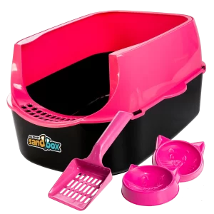 Caixa de Areia Desmontável para Gatos Grandes