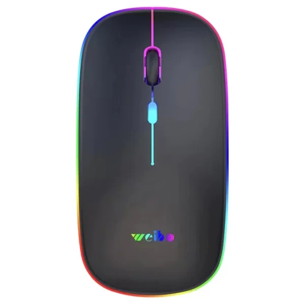 Mouse Óptico Sem Fio 2.4GHz Wireless USB Led RGB Alta Precisão Confortável Design Moderno Ideal Jogos e Escritório Home Office - Imagem 4