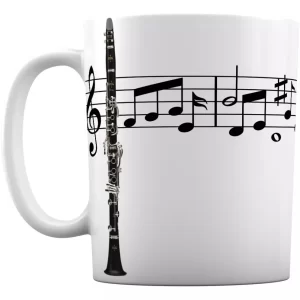 Caneca Instrumentos Musicais em Cerâmica