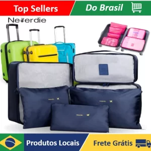 Kit de Necessaire Organizador para Viagem