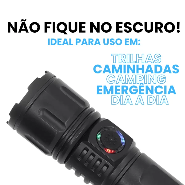 Mini Lanterna Portátil Usb P50led Tática Recarregável Ly005 - Imagem 3