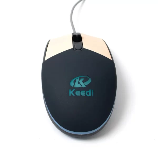 Kit Gamer KEEDI-TEC814: Teclado Membrana LED USB + Mouse com Controle de Volume - Imagem 4