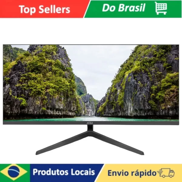 Monitor Curvo Gamer Led 29" 1ms 120Hz, Tela AAS TFT-LCD, Brilho 250cd/m²