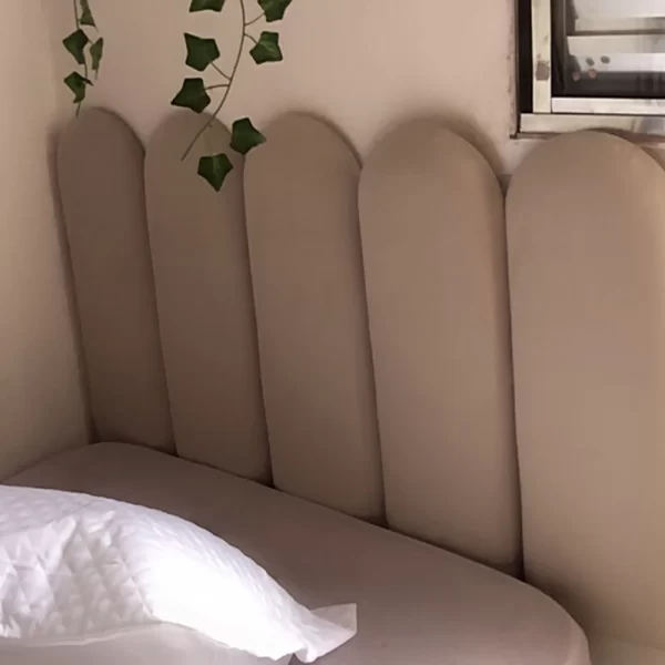 Cabeceira Adesiva Decorativa Nuvem Modulada Para Cama De Solteiro Casal 1 Módulo - Imagem 3