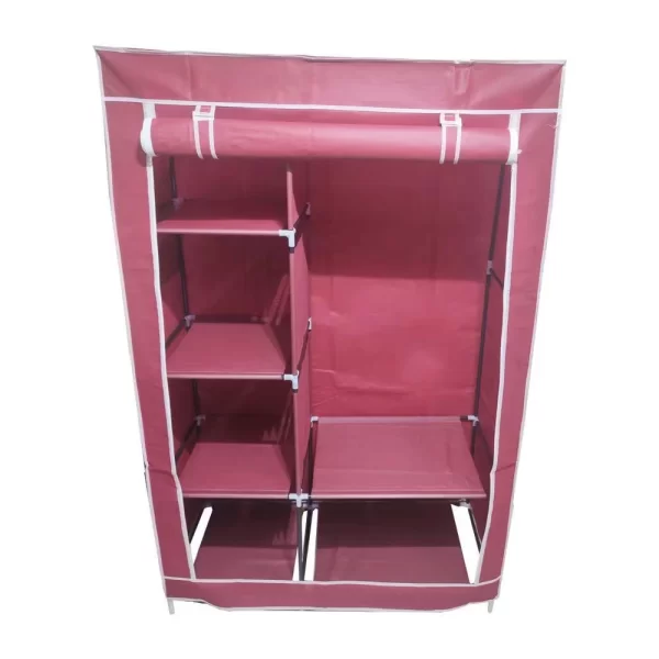 Guarda Roupa Organizador Armário Multiuso Compacto Arara Portatil Cabideiro Dobrável - Imagem 6