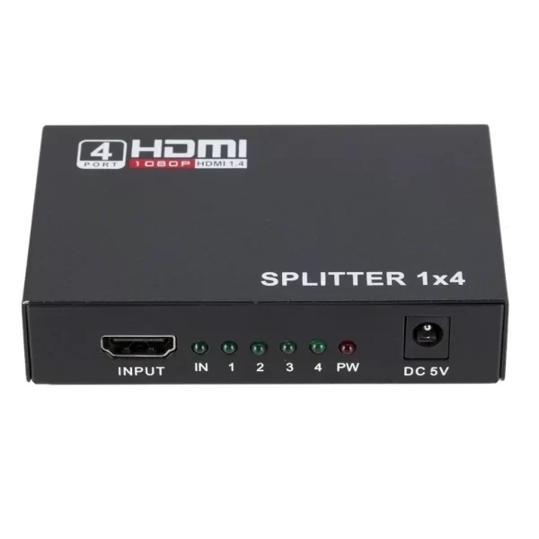 Splitter Distribuidor HDMI 1x4 Divisor Full HD 1080p Versão 1.4 3D Alta Definição Compatível com TV Monitor Projetor Console - Imagem 2