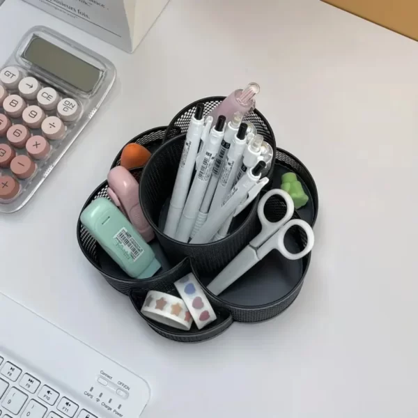 Estojo de lápis rotativo para Office Home School e alunos, organize sua mesa, estojo perfeito, 360° Grande Capacidade Pen Bag - Imagem 3