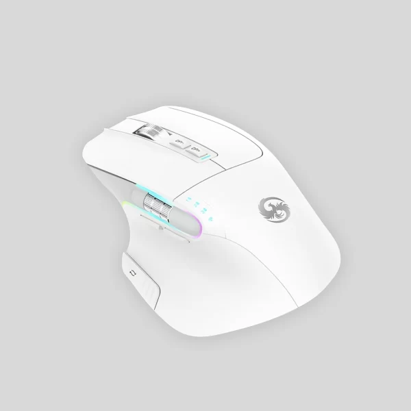 Mouse Sem Fio Wireless Bluetooth Recarregável Usb Com Led Rgb 8 Botões Pc D-m9 - Imagem 2