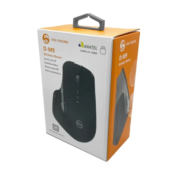 Mouse Sem Fio Wireless Bluetooth Recarregável Usb Com Led Rgb 8 Botões Pc D-m9 - Imagem 6