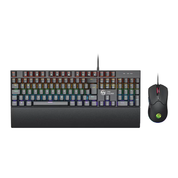 Kit Teclado E Mouse Mecânico Dpi 7200 Abnt2 Gamer Luz Led Rgb Switch Red Usb Mouse Pad Para Computador Pc Bk-06 - Imagem 2