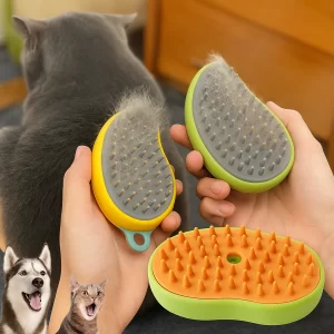 Escova a Vapor 3 em 1 para Cães e Gatos