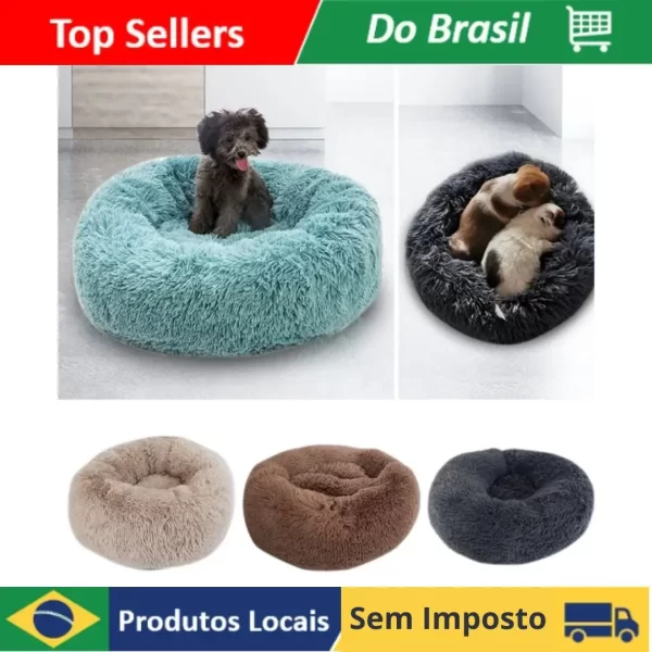 Caminha Pet luxo nuvem TAMANHO P cama sofá cesta diversão lavável, removível,longo luxe pelúcia ao ar livre grande cachorro