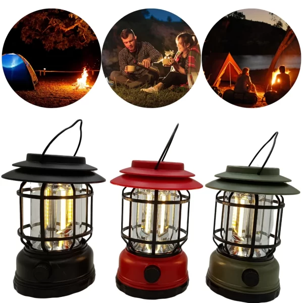 Lampião Multiuso Led Recarregável Solar Ou Usb Camping - Imagem 5