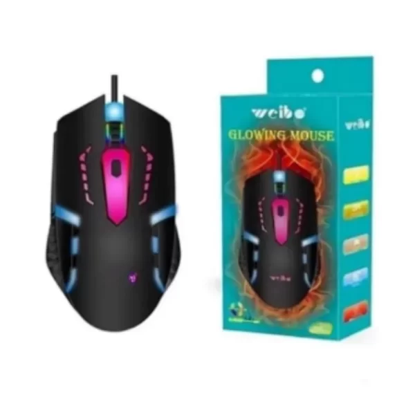 Mouse Com Fio Gamer USB Led RGB DPI-1600-2400-3200 - Imagem 5