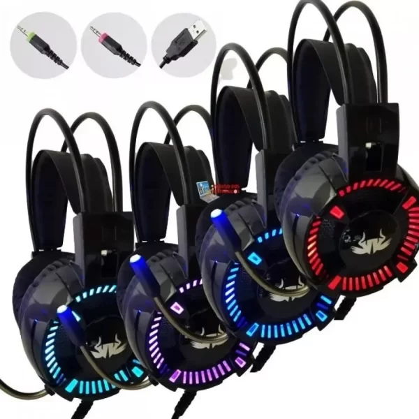 Fone de Ouvido Gamer Headset Para PC PS4 PS3 Xbox One e Celular Som Surround Microfone de Alta Qualidade Confortável e Ideal - Imagem 2