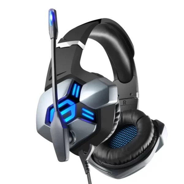 Fone de Ouvido Gamer Headset Knup KP-FN600 PC PS4 Xbox Som Envolvente Confortável Microfone Ajustável Gamer PC Computador Áudio - Imagem 2