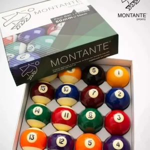 Jogo de Bola Faixada 54MM para Sinuca e Snooker